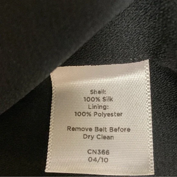 Talbots Black 100% Silk Layered Chiffon Cocktail Dress Elegant Sleeveless Sz 12 - Picture 10 of 14